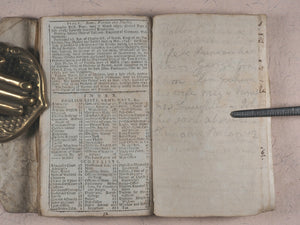 Edinburgh almanack, for the year M. DCC. LXI. Being first after leap year, and of the Julian period 6474.Printed and sold by R. Fleming, and the widow of James Voy in the Advocate's Close, and by the booksellers in town and country.Edinburgh.[1761].