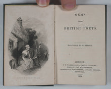 Load image into Gallery viewer, Gems from the Poets. Falconer to Campbell. Chaucer to Goldsmith. Shakespeare, American. Living Authors. Tyas, Robert. London. 1841.
