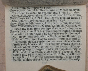 Bryce's Thumb Gazetteer of the World. Comprising the Most Recent Statistical Information and Notices of the Most Important Historical Events Associated with the Places Named, also the Last Census. Bryce, David & Son. Glasgow. 1893