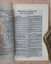 Load image into Gallery viewer, Holy Bible containing Old and New testaments. Translated out of the original tongues. Printed by Authority.  Bryce, David and Son. Glasgow. 1901. Illustrated Miniature Bible.
