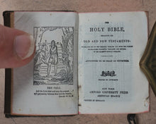 Load image into Gallery viewer, Holy Bible containing the Old and New Testaments [with lectern]. &gt;&gt;MINIATURE BIBLE WITH LECTERN&lt;&lt; Publication Date: 1919 CONDITION: VERY GOOD
