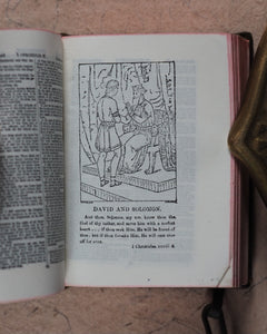 Holy Bible containing the Old and New Testaments [with lectern]. >>MINIATURE BIBLE WITH LECTERN<< Publication Date: 1919 CONDITION: VERY GOOD