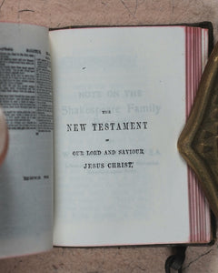 Holy Bible containing the Old and New Testaments [with lectern]. >>MINIATURE BIBLE WITH LECTERN<< Publication Date: 1919 CONDITION: VERY GOOD