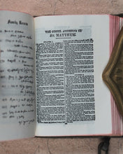Load image into Gallery viewer, Holy Bible containing the Old and New Testaments [with lectern]. &gt;&gt;MINIATURE BIBLE WITH LECTERN&lt;&lt; Publication Date: 1919 CONDITION: VERY GOOD
