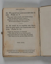 Load image into Gallery viewer, Daily Texts with verses of hymns. Adapted for general use &amp; suited for every year. Religious Tract Society. 1870.
