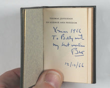 Load image into Gallery viewer, Jefferson, Thomas. Science and Freedom. St. Onge, Achille J. Worcester, MA. 1964.
