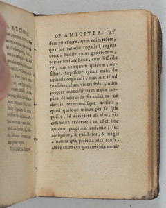 Ciceronis, M. Tullii. J.G. Graevius (editor). De Amicitia Dialogus ad T.P. Atticum. Barbou, J. Lutetiae. 1771.