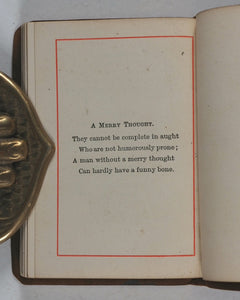 M[ason], T[homas]. Witty, Humorous and Merry Thoughts. Bryce, David and Son. Glasgow. Circa 1885.