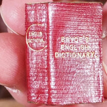 Load image into Gallery viewer, Smallest English Dictionary in the World. &gt;&gt;DE LUXE BRYCE MINIATURE DICTIONARY&lt;&lt; Publication Date: 1900 CONDITION: VERY GOOD
