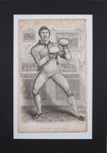 Load image into Gallery viewer, Boxing Engraving, Bare English Knuckle Pugilist John Jackson By Percy Roberts Circa 1810
