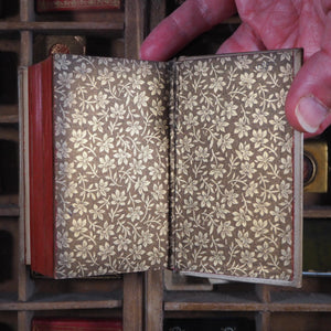 Sacchetti, Franco. Novelle cittadino fiorentino. G. Barbera, editore. Firenze. 1860. >>MINIATURE BOOKS WITH OCCULT ASSOCIATION IN GOTHIC BOOKCASE<<