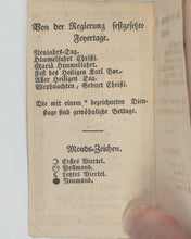 Load image into Gallery viewer, NEUER Taschen-Kalender für das Jahr 1829. Heitz, J. H. Strassburg. [1828].

