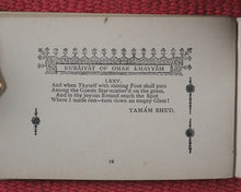 Load image into Gallery viewer, Omar Khayyam. Rubaiyat of Omar Khayyam. Edward Fitzgerald, translator. Bryce, David &amp; Son. Glasgow. 1904.
