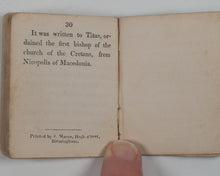 Load image into Gallery viewer, BIBLE, N.T., English. Epistle of Paul The Apostle to Titus. Moore, J. Birmingham. Circa 1830.
