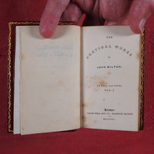 Load image into Gallery viewer, Milton, John. Poetical works of John Milton >>MINIATURE SIGNED BINDING<<  Publication Date: 1840 CONDITION: VERY GOOD
