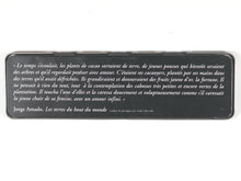 Load image into Gallery viewer, ÉDITIONS FOLIO (Gallimard) – "Emmène-moi au bout du monde" Promotional Tin. Les Éditions du Chocolat / Éditions Gallimard (Folio). [1992].. [OBJET LITTÉRAIRE / EPHEMERA]
