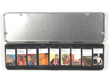 Load image into Gallery viewer, ÉDITIONS FOLIO (Gallimard) – "Emmène-moi au bout du monde" Promotional Tin. Les Éditions du Chocolat / Éditions Gallimard (Folio). [1992].. [OBJET LITTÉRAIRE / EPHEMERA]
