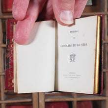 Load image into Gallery viewer, Garcilaso de la Vega. Poesias de Garcilaso de la Vega. >>FINE SPANISH MINIATURE RARITY<< Publication Date: 1875 CONDITION: VERY GOOD
