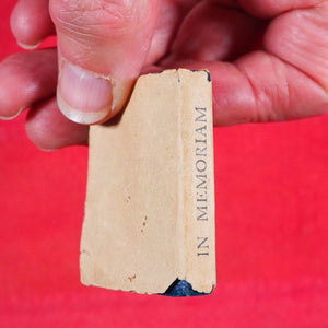 In Memoriam. >>MINIATURE BOOK WITH DUSTJACKET<< Tennyson, Alfred Lord. David Bryce & Son, Glasgow. London, Henry Frowde, Oxford University Press. 1905 CONDITION: VERY GOOD