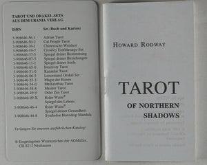 Tarot of Northern Shadows. Rodway, Howard (author) and artist Sylvia Gainsford. A.G. Müller, Switzerland. 1997. ISBN 9783905219128