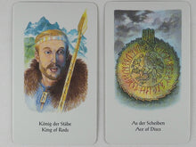 Load image into Gallery viewer, Tarot of Northern Shadows. Rodway, Howard (author) and artist Sylvia Gainsford. A.G. Müller, Switzerland. 1997. ISBN 9783905219128
