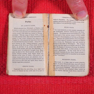 Stranger's Companion through London embellished with a new map beautifully engraved by Dowar. >>MINIATURE LONDON GUIDE AND MAP BOOK<< Bellchambers, Edmund. Publication Date: 1835 CONDITION: GOOD
