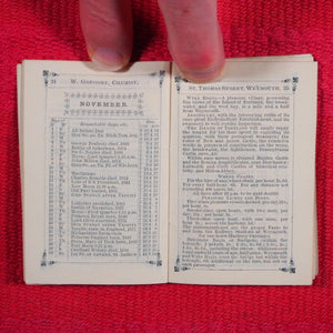 Bouquet almanack for 1879 >>MINIATURE ALMANACK WITH BOUQUET PROMO<< Publication Date: 1878 CONDITION: NEAR FINE