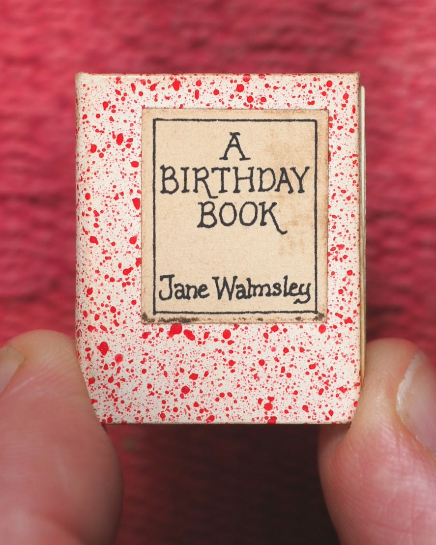 A Birthday Book. Jane Walmsley Book number 5. 1981.