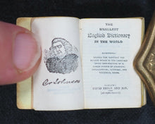 Load image into Gallery viewer, Smallest English Dictionary in the World. MINIATURE BRYCE DICTIONARY IN LOCKET; Publication Date: 1900 CONDITION: VERY GOOD
