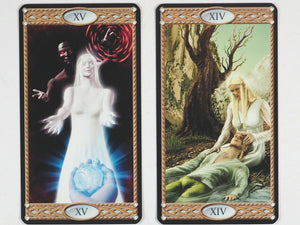 Tarot of the Elves. Mark McElroy. Artwork by Davide Corsi. Lo Scarabeo. Italy. 2007. ISBN 9788883956478