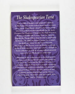Shakespearian Tarot. Dolores Ashcroft-Nowicki. Illustrations by Paul Hardy. Diamond Books for Caxton Editions. London. 1993. ISBN 0261669737