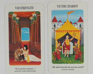 Shakespearian Tarot. Dolores Ashcroft-Nowicki. Illustrations by Paul Hardy. Diamond Books for Caxton Editions. London. 1993. ISBN 0261669737