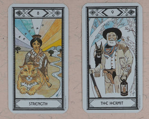 Native American Tarot Deck. Magda Weck Gonzalez, Shawnee, with Harry Sparrowhawk and illustrated by J.A. Gonzalez. U.S. Ganes Systens. U.S.A. 1982.  ISBN 0880790091.