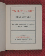 Load image into Gallery viewer, Miniature Book. Shakespeare, William. Twelfth-Night or What You Will. Methuen &amp; Co. 36 Essex Street, W.C. [London]. 1904.
