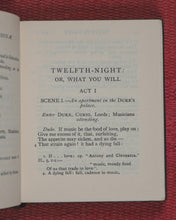 Load image into Gallery viewer, Miniature Book. Shakespeare, William. Twelfth-Night or What You Will. Methuen &amp; Co. 36 Essex Street, W.C. [London]. 1904.

