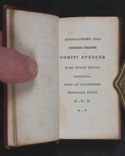 Load image into Gallery viewer, Cicero, Marcus Tullius. De Officiis. De Senectute et de Amicitia [Duties of Management and Friendship]. Pickering, G. 31, Lincoln's Inn Fields. [London]. 1821.
