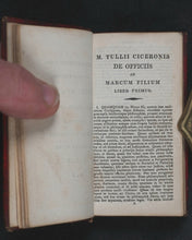Load image into Gallery viewer, Cicero, Marcus Tullius. De Officiis. De Senectute et de Amicitia [Duties of Management and Friendship]. Pickering, G. 31, Lincoln's Inn Fields. [London]. 1821.
