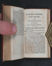 Load image into Gallery viewer, Cicero, Marcus Tullius. De Officiis. De Senectute et de Amicitia [Duties of Management and Friendship]. Pickering, G. 31, Lincoln's Inn Fields. [London]. 1821.
