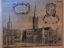 Load image into Gallery viewer, Ecclesiæ Cathedralis Sarisburiensis, ab Euroaquilone prospectus. [View of Salisbury Cathedral from the North West]. Wenceslaus Hollar (1607-1677). Publication Date: 1673 Condition: Very Good
