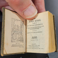 Load image into Gallery viewer, Illustrated Miniature Bible - Souvenir of the Glasgow     Exhibition. c1901.     The Holy Bible Containing the Old and New Testaments Translated out of the Original Tongues by His     Majesty's Special Command.
