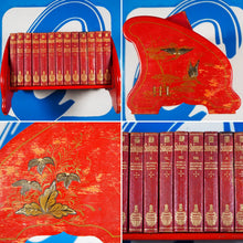 Load image into Gallery viewer, HANDY-VOLUME SHAKESPEARE [In charming contemporary Japanned stand]. Shakespeare, William. Publication Date: 1873. Condition: Very Good
