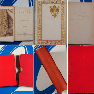 Romola [finely bound copy by the "King of Gold Leaf" with contemporary albumen photographs]. GEORGE ELIOT [Mary Anne Evans]. Publication Date: 1886 Condition: Near Fine