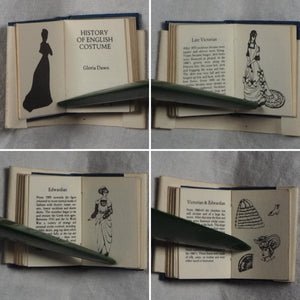 History of English Costume>>MICRO MINIATURE BOOK<< Publication Date: 1985 Condition: Near Fine
