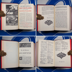 Cooks And Confectioners Dictionary 1726 : Introduction And Glossary By Elizabeth David. >>DE LUXE BINDING<< Nott, John. Publication Date: 1980 Condition: Near Fine