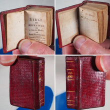 Load image into Gallery viewer, Bible in Miniature or a Concise History of both Testaments. John Harris. London. Circa 1806. &gt;&gt;HUGELY INFLUENTIAL RARE THUMB BIBLE&lt;&lt;
