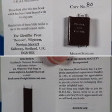 Load image into Gallery viewer, Hansel and Gretel. Andersen, Hans Christian. Publication Date: 1997 CONDITION: NEAR FINE&gt;&gt;MINIATURE BOOK&lt;&lt;

