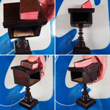 Load image into Gallery viewer, Holy Bible containing the Old and New Testaments [with lectern]. >>MINIATURE BIBLE WITH LECTERN<< Publication Date: 1919 CONDITION: VERY GOOD
