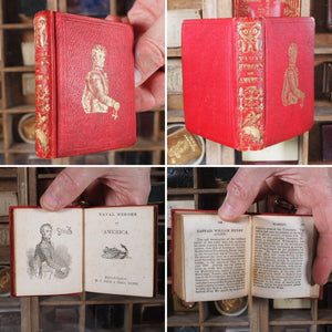 Naval Heroes of America. >>MARITIME MINIATURE BOOK<< Publication Date: 1851 CONDITION: VERY GOOD