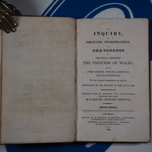 Load image into Gallery viewer, Fairburn&#39;s Genuine Edition of The Book, including The Defence of Her Royal Highness The Princess of Wales/As Prepared by Mr Spencer Perceval. Mr Spencer Perceval. Publication Date: 1820 Condition: Good
