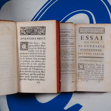 Load image into Gallery viewer, Essai sur l&#39;état du commerce d&#39;Angleterre. CARY, JOHN (Author), Georges-Marie Butel-Dumont (Translator, with additions). Publication Date: 1755 Condition: Very Good
